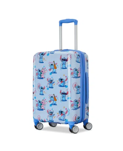 American Tourister Stitch Hardside Carry-on Spinner In Blue