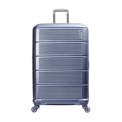 American Tourister Stratum 2.0 28 Inch Hardside Expandable Checked Spinner Luggage In Blue