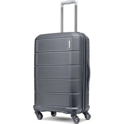 American Tourister Stratum 2.0 Hardside 24" Spinner Medium Checked Luggage In Gray