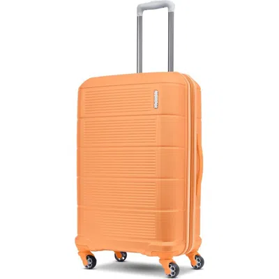 American Tourister Stratum 2.0 Hardside 24" Spinner Medium Checked Luggage In Orange