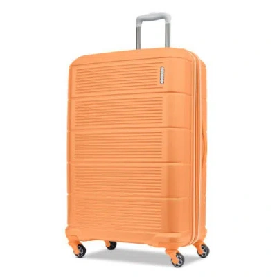 American Tourister Stratum 2.0 Hardside 28" Large Spinner Checked Luggage In Orange