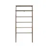 American Trails Solid Wood 6-tier Blanket Ladder With Two Storage Shelves - Walnut