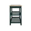 American Trails Sunrise Kitchen Island With Solid Wood Top, Hunter Green