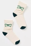 American Trench Bow Crew Socks In Green
