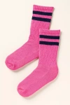 American Trench Double-stripe Socks In Pink