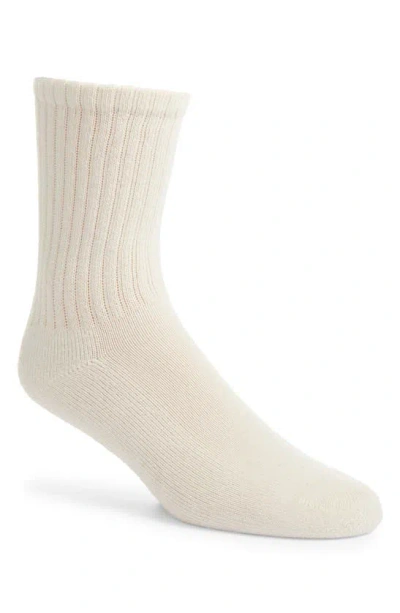 American Trench Solid Crew Socks In White