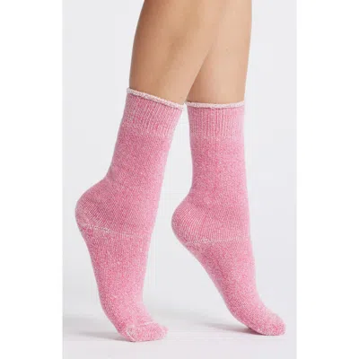 American Trench Sunday Terry Crew Socks In Pink