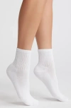 American Trench The Solids Quarter Socks In White