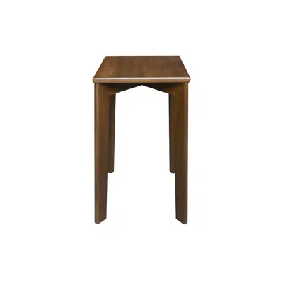 American Trials 100% American Hardwood Square Stackable Stool 2-pc Set In Brown
