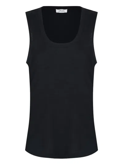 American Vintage Scoop-neck Tank Top In Black