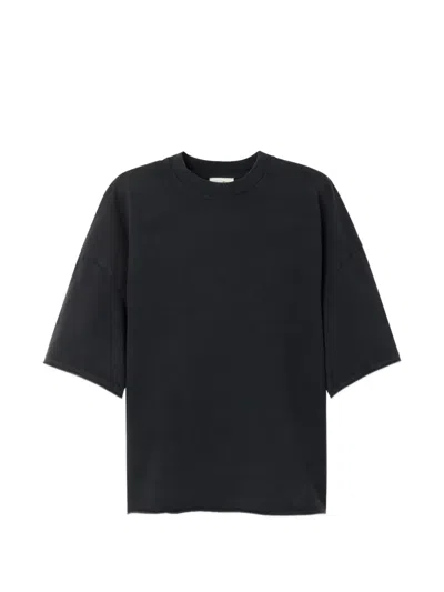 American Vintage Afoma Short-sleeve Round-neck T-shirt In Black