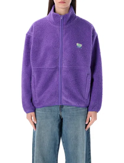 American Vintage Hoktown Fleece Jacket In Purple