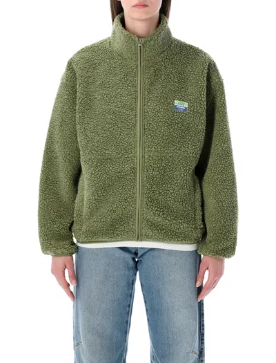 American Vintage Hoktown Fleece Jacket In Green