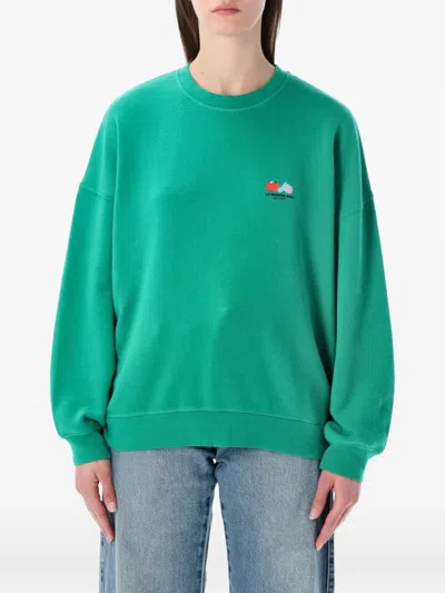 American Vintage Atubay Crew-neck Sweatshirt In Green