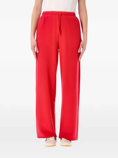 American Vintage Atubay Drawstring-waist Track Pants In Red