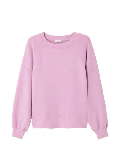 American Vintage Atubay Round-neck Sweatshirt In Pink