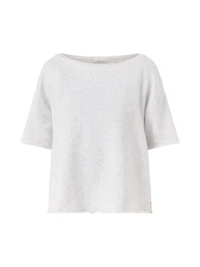 American Vintage Atubay Short Sleeves T-shirt White In Blue