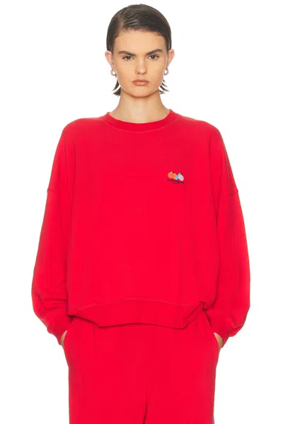American Vintage Atubay Sweatshirt In Red