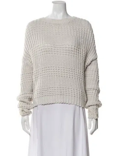Pre-owned American Vintage Bateau Neckline Sweater In Neutral