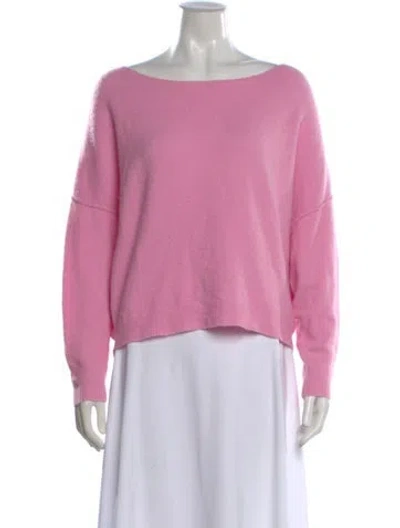 Pre-owned American Vintage Bateau Neckline Sweater In Pink