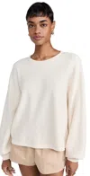 American Vintage Bobypark Sweatshirt Ecru In Ecru