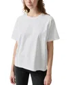 American Vintage Boxy Tee In Blanc
