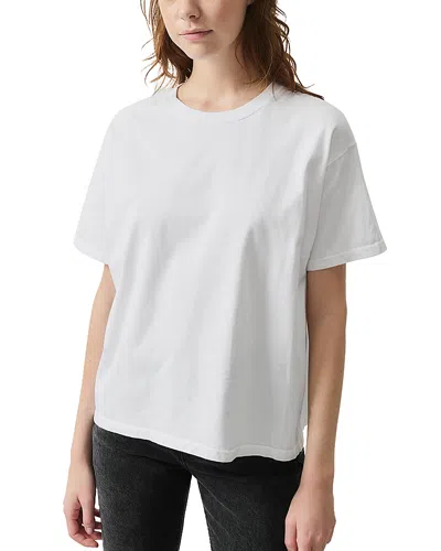 American Vintage Boxy Tee In Blanc