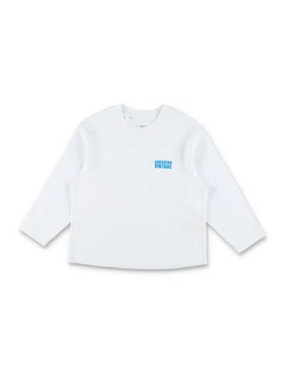 American Vintage Boys' Short-sleeve T-shirt In Bianco