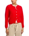 American Vintage Button Cardigan In Red