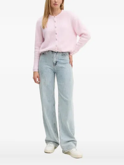 American Vintage Button-front Cardigan In Pink