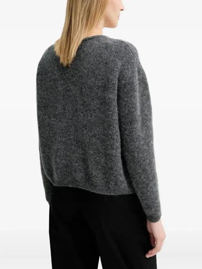 American Vintage Button-front Mohair Cardigan In Gray