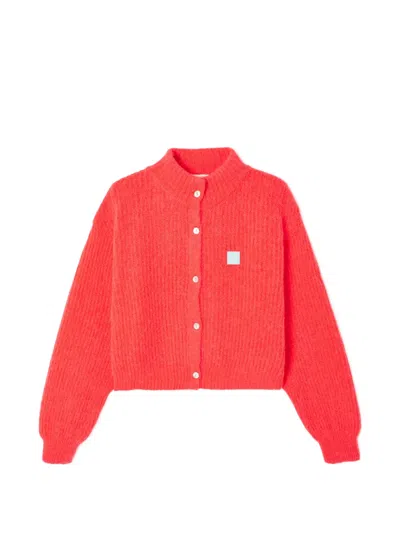 American Vintage Buttoned East Cardigan In Red