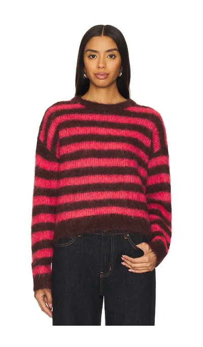 American Vintage Bymi Pullover In Bordeaux Hortensia Rayes