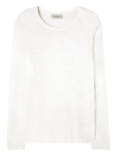 American Vintage Bysapick Long-sleeve T-shirt In White