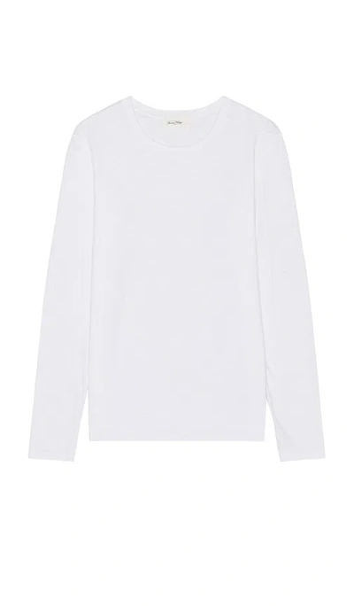 American Vintage Bysapick Long Sleeve Tee In White