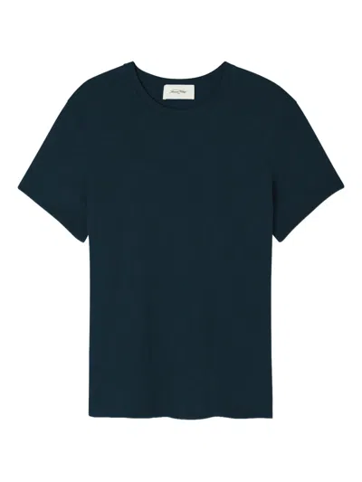 American Vintage Bysapick Short-sleeve Crew-neck T-shirt In Blue