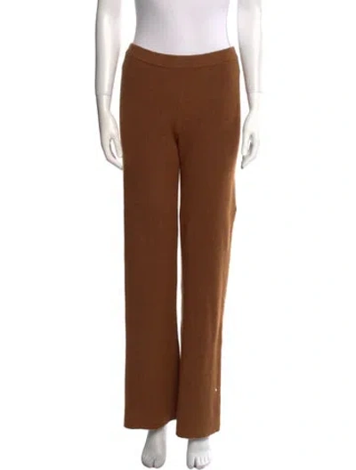 Pre-owned American Vintage Camel Hair Straight Leg Pants In Brown