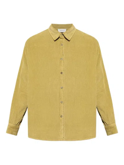 American Vintage Corduroy Button-fastening Shirt In Green