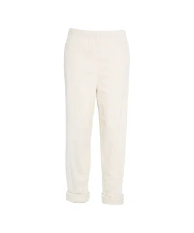 American Vintage Corduroy Joggers In White
