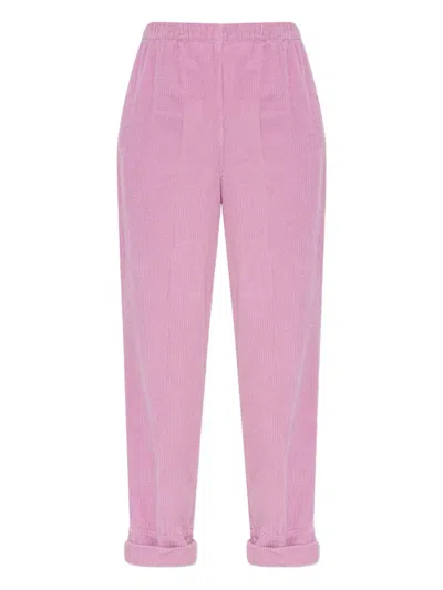 American Vintage Corduroy Pado137h25 Trousers In Pink
