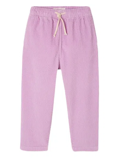 American Vintage Kids' Corduroy Trousers In Purple