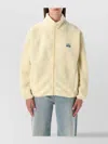 American Vintage Cozy Teddy Pile Jacket With High Collar In Yellow