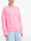 American Vintage Vitow Ribbed Sweater In Pink