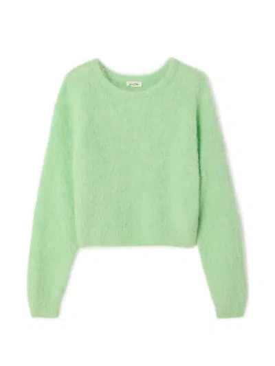 American Vintage Crew-neck Long-sleeve Sweater In Green