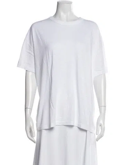 Pre-owned American Vintage Crew Neck Short Sleeve T-shirt W/ Tags In White