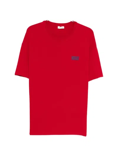 American Vintage Crew Neck T-shirt In Red