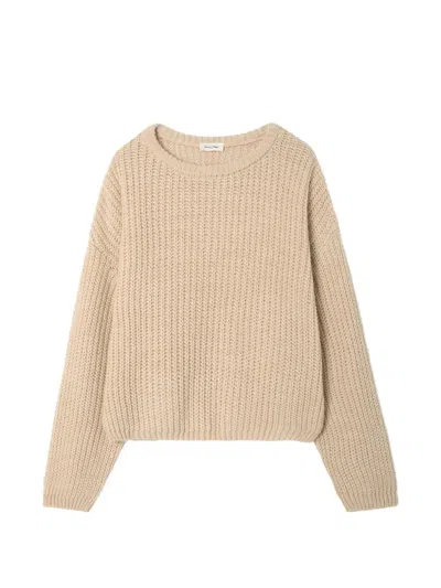 American Vintage Cyrow Ribbed-knit Sweater In Neutrals
