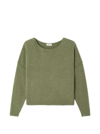 American Vintage Damsville Boat-neck Sweater In 그린