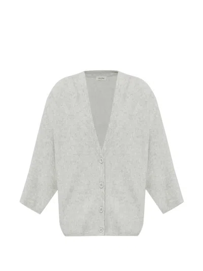 American Vintage Damsville Button Cardigan In Gray