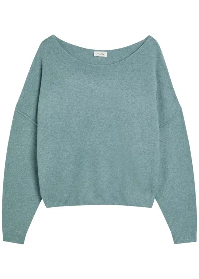 American Vintage Damsville Knitted Jumper In Blue